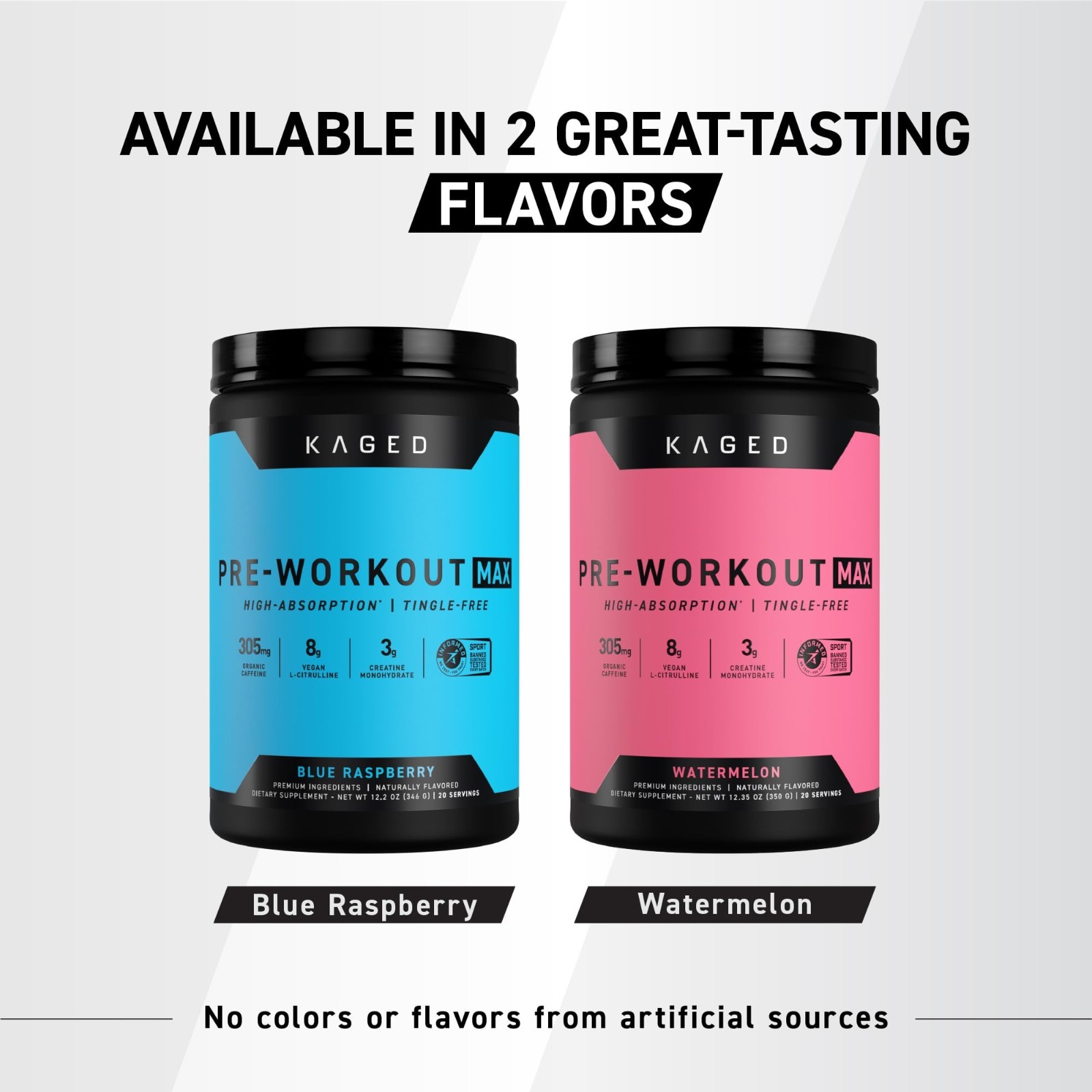 High-Stim Pre-Workout Powder – Blue Raspberry, 305mg Caffeine, Creatine & L-Citr