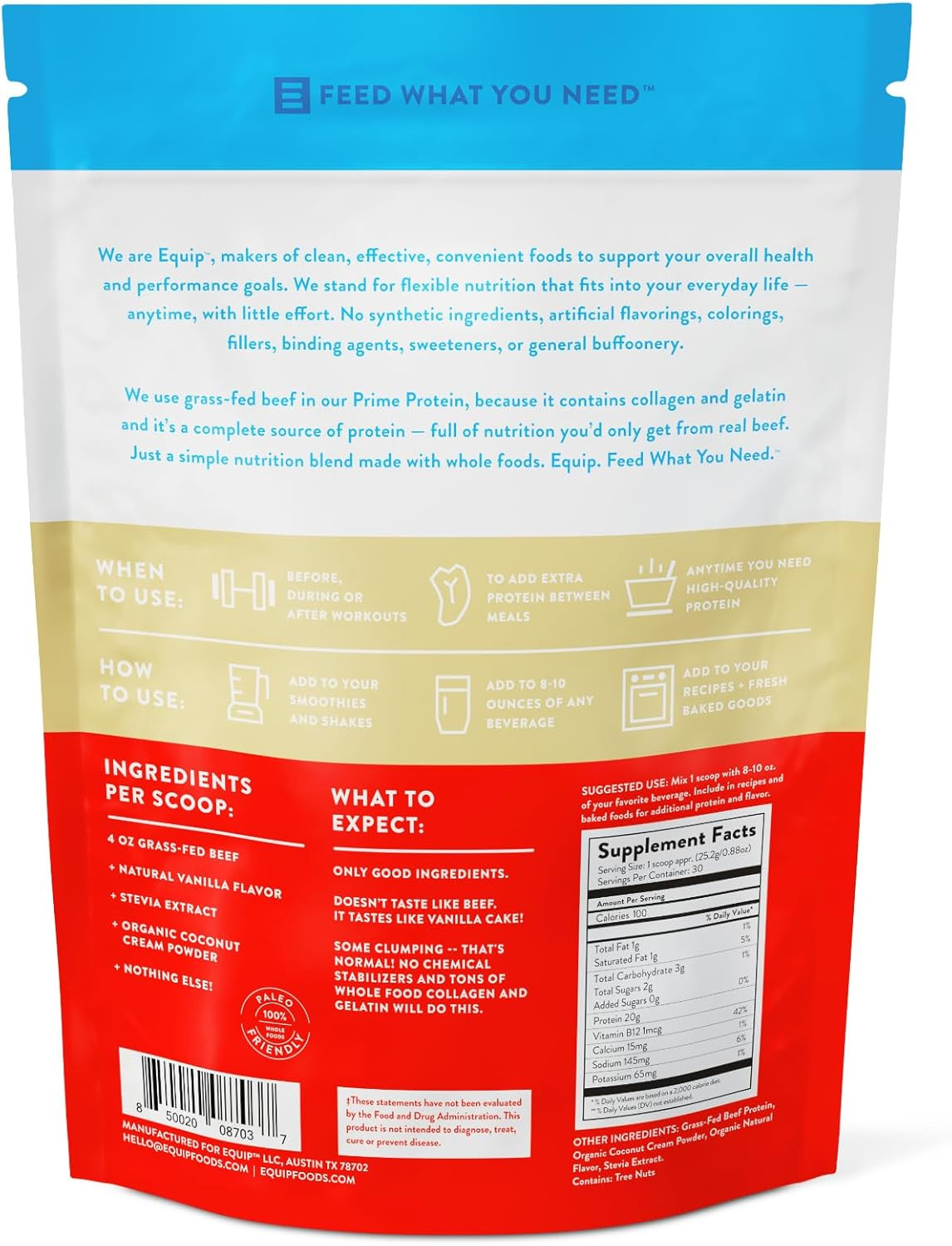 Foods Prime Protein Powder | Clean, Grass Fed Beef Protein Powder | Carnivore Pr