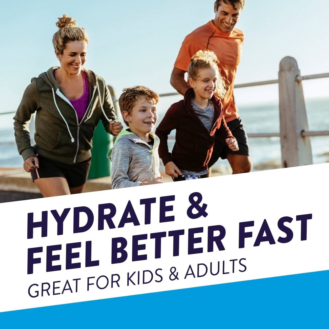 Pedialyte Fast Hydration Electrolyte Solution, Iced 33.8 Fl Oz (Pack of 4)