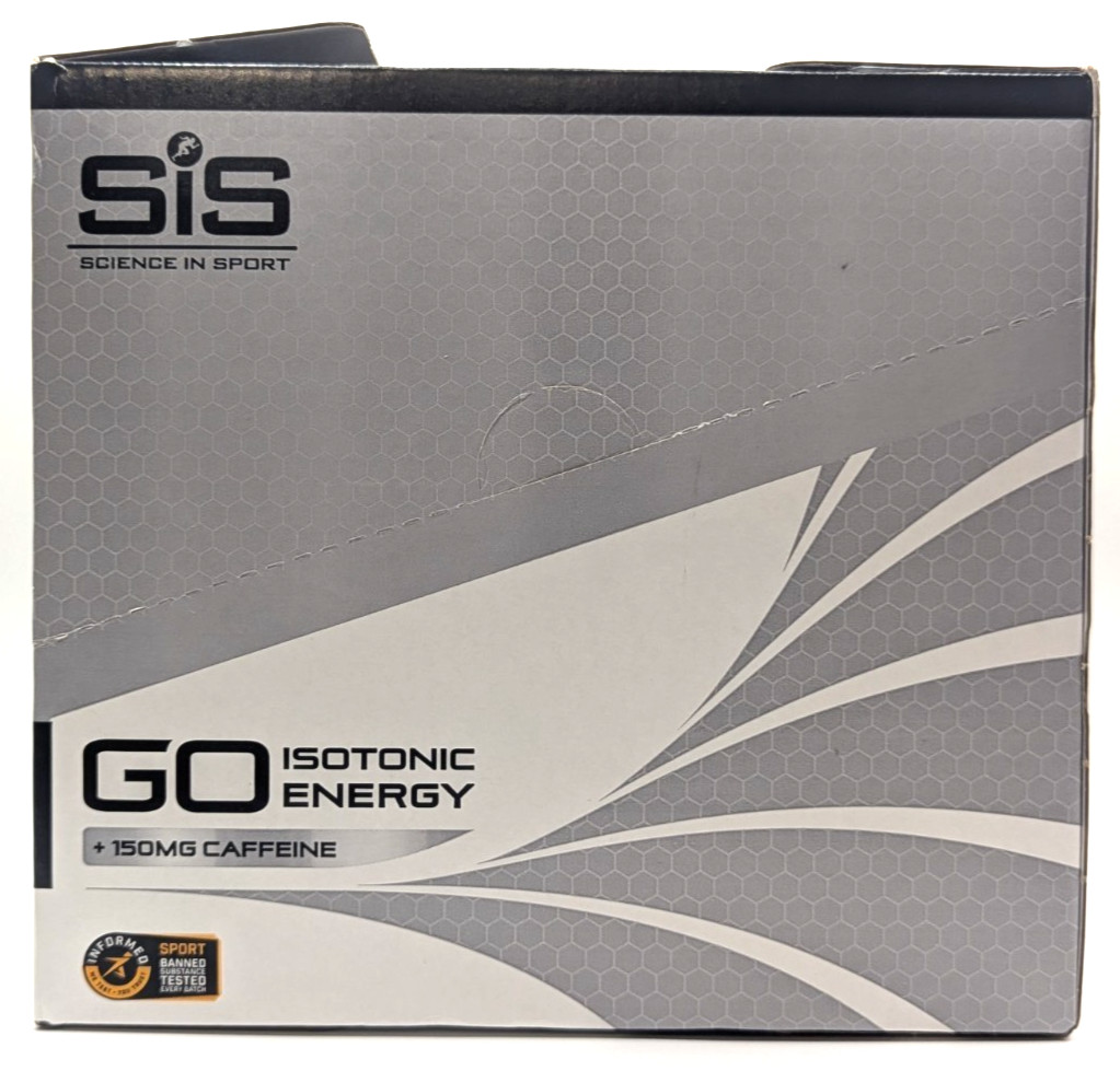 Science in Sport GO Energy + Caffeine Gels, Double Espresso, Box of 30, BB 12/26