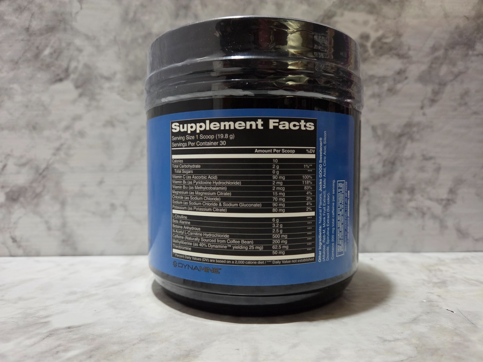 Jocko Pre-Workout Energy Focus Pump Nitro Pop 30 Servings 20.95 OZ 9/2026