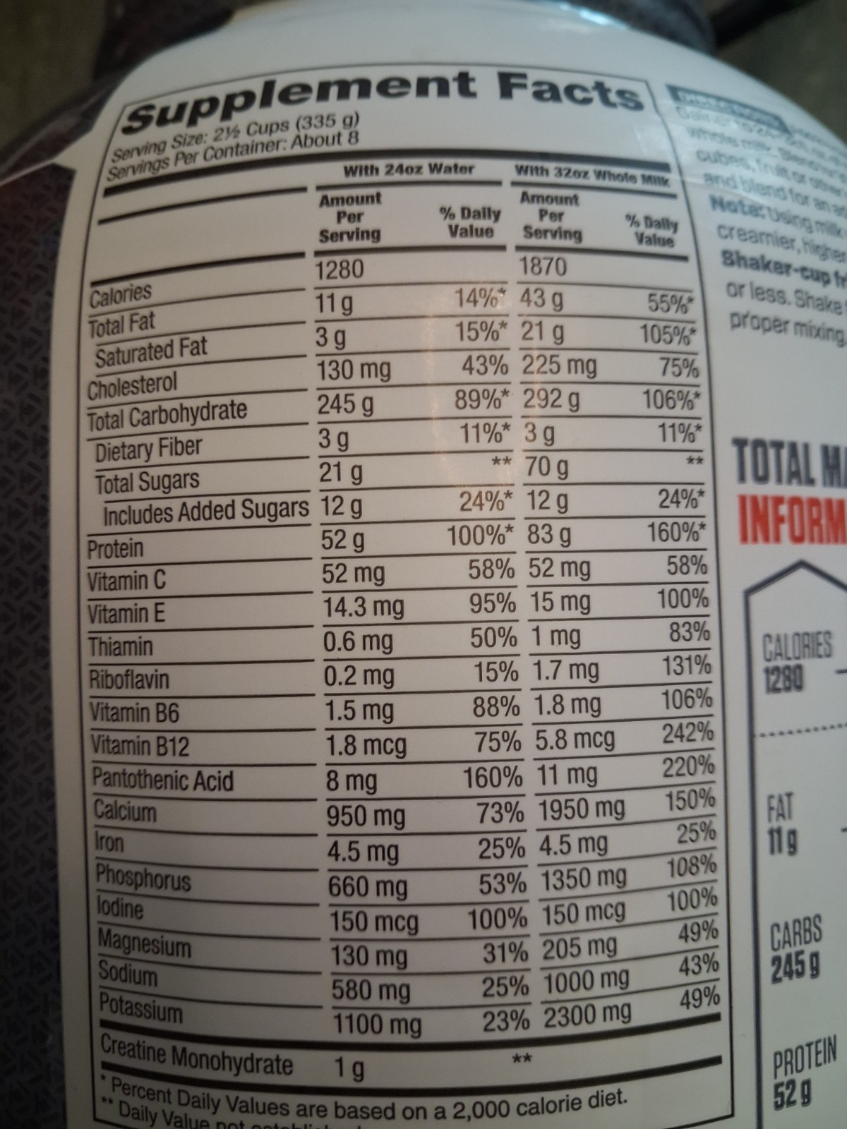 DYMATIZE SUPER MASS GAINER (6 LB) carbohydrates iso elite 100 whey protein amino