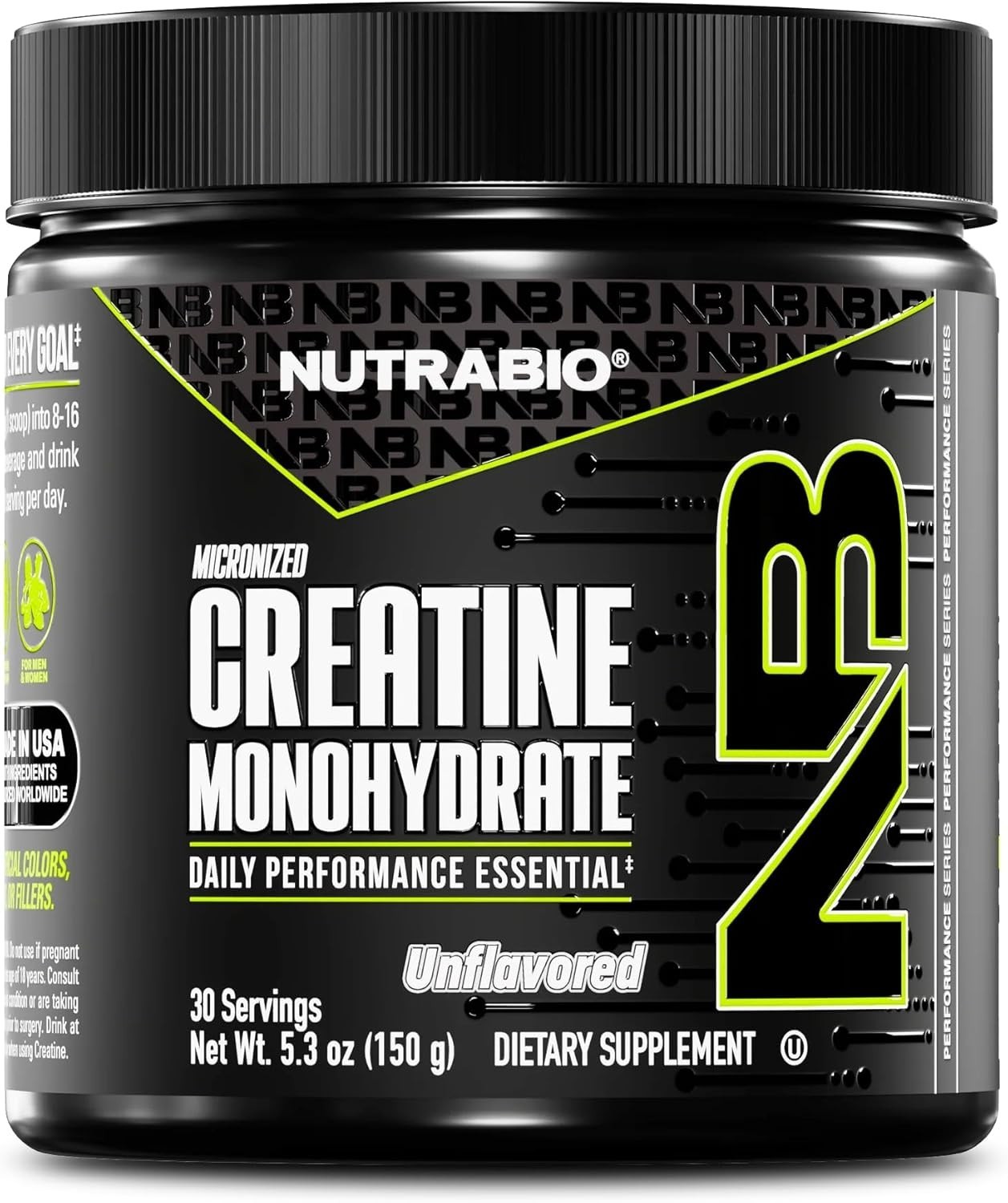Pure Micronized Powder Supplement, Unflavored, 150 g – Supports Bulk Muscle E…