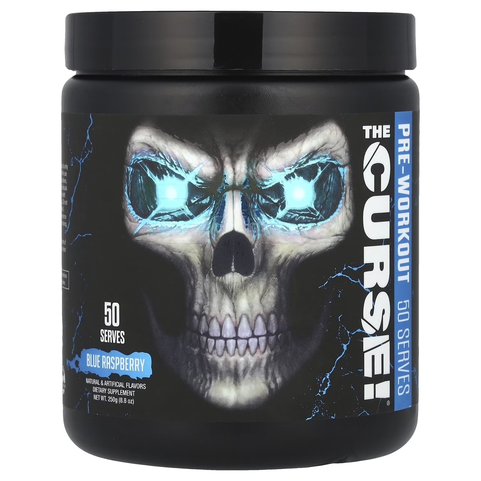 JNX Sports® the Curse Pre Workout Powder Blue Raspberry Pre Workout Mix for Ener