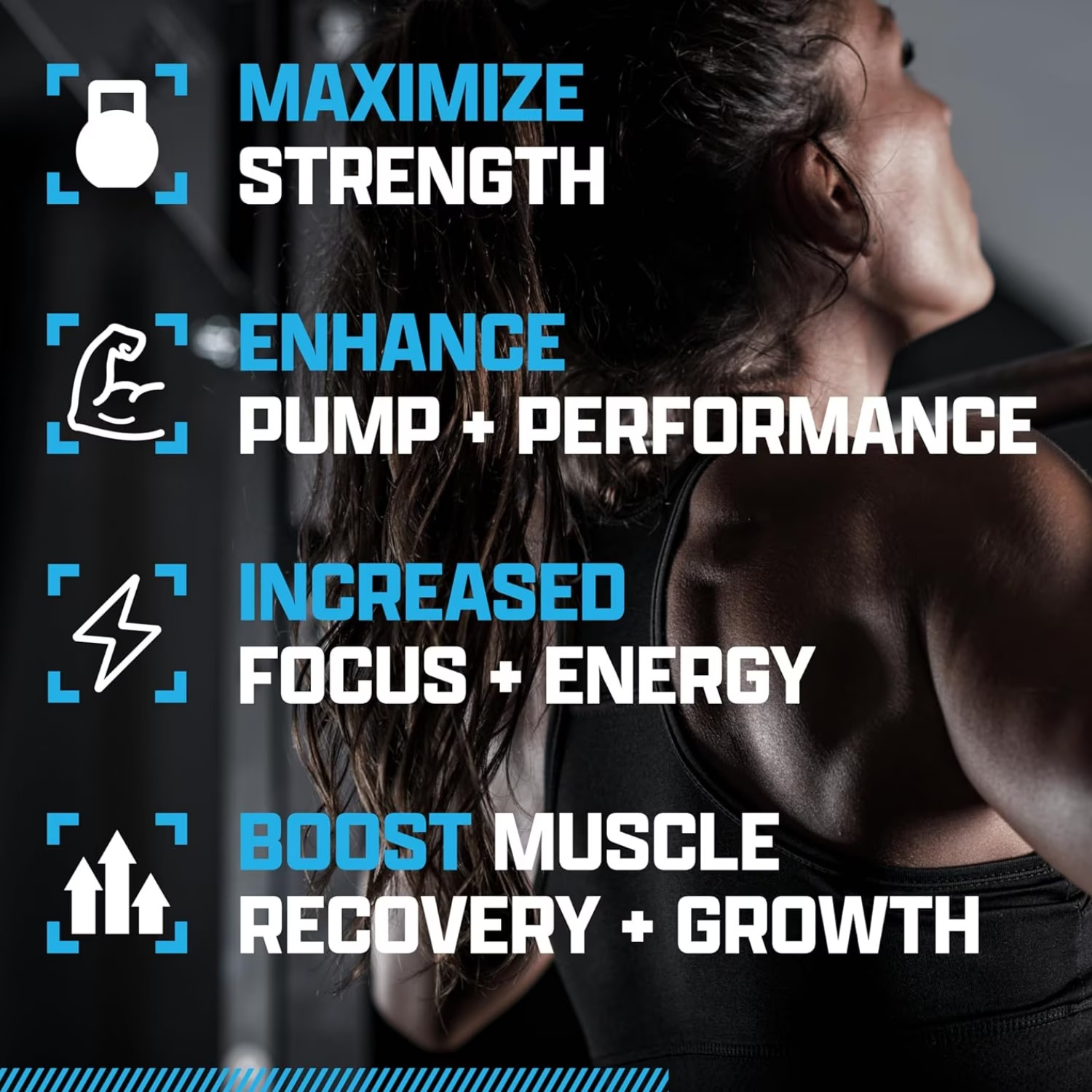 Outlift Clinically Dosed Pre Workout Powder with Creatine, 8G Citrulline, BCAA –
