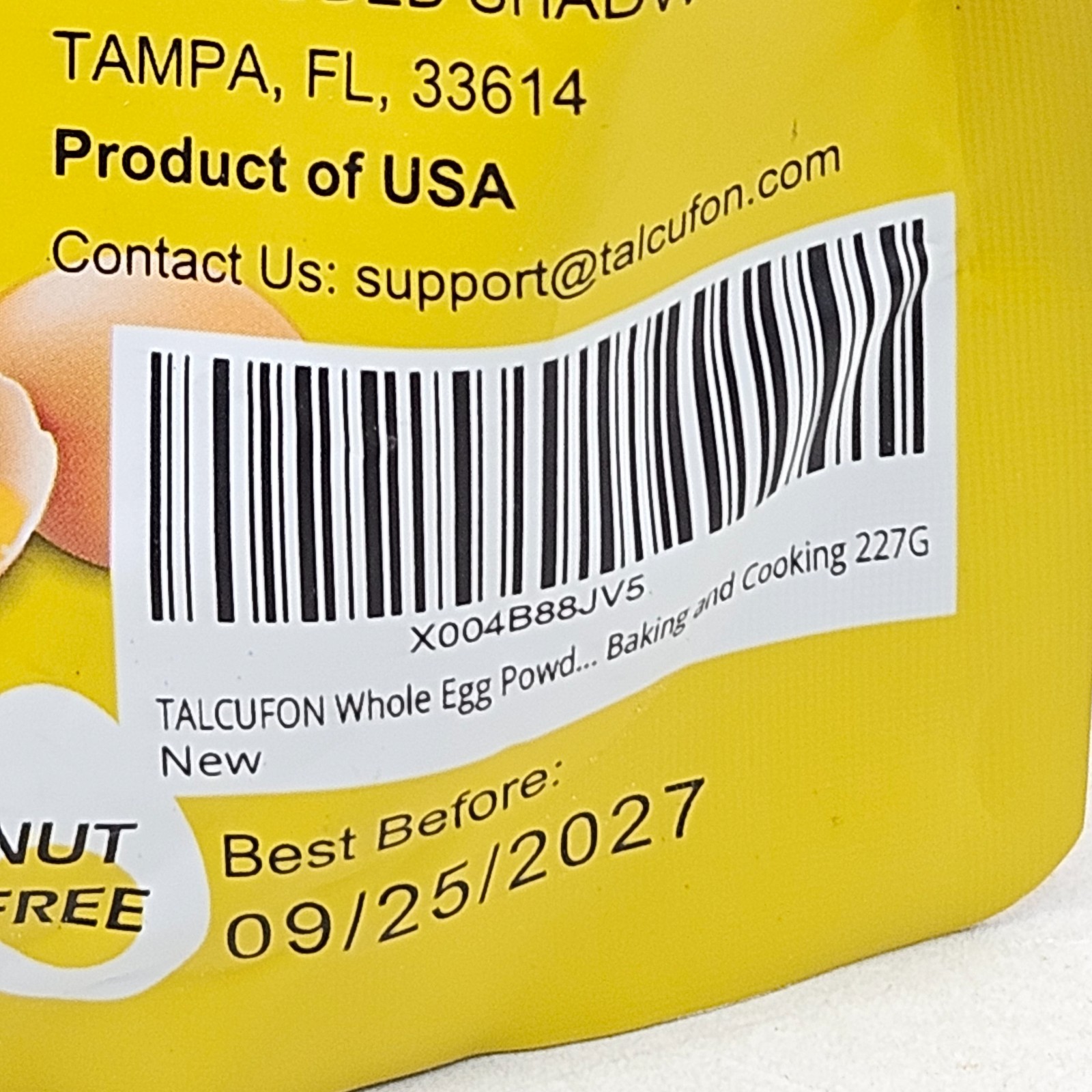Whole Egg Powder Pasteurized Premium Freeze Dried 8 oz for Baking and Cooking