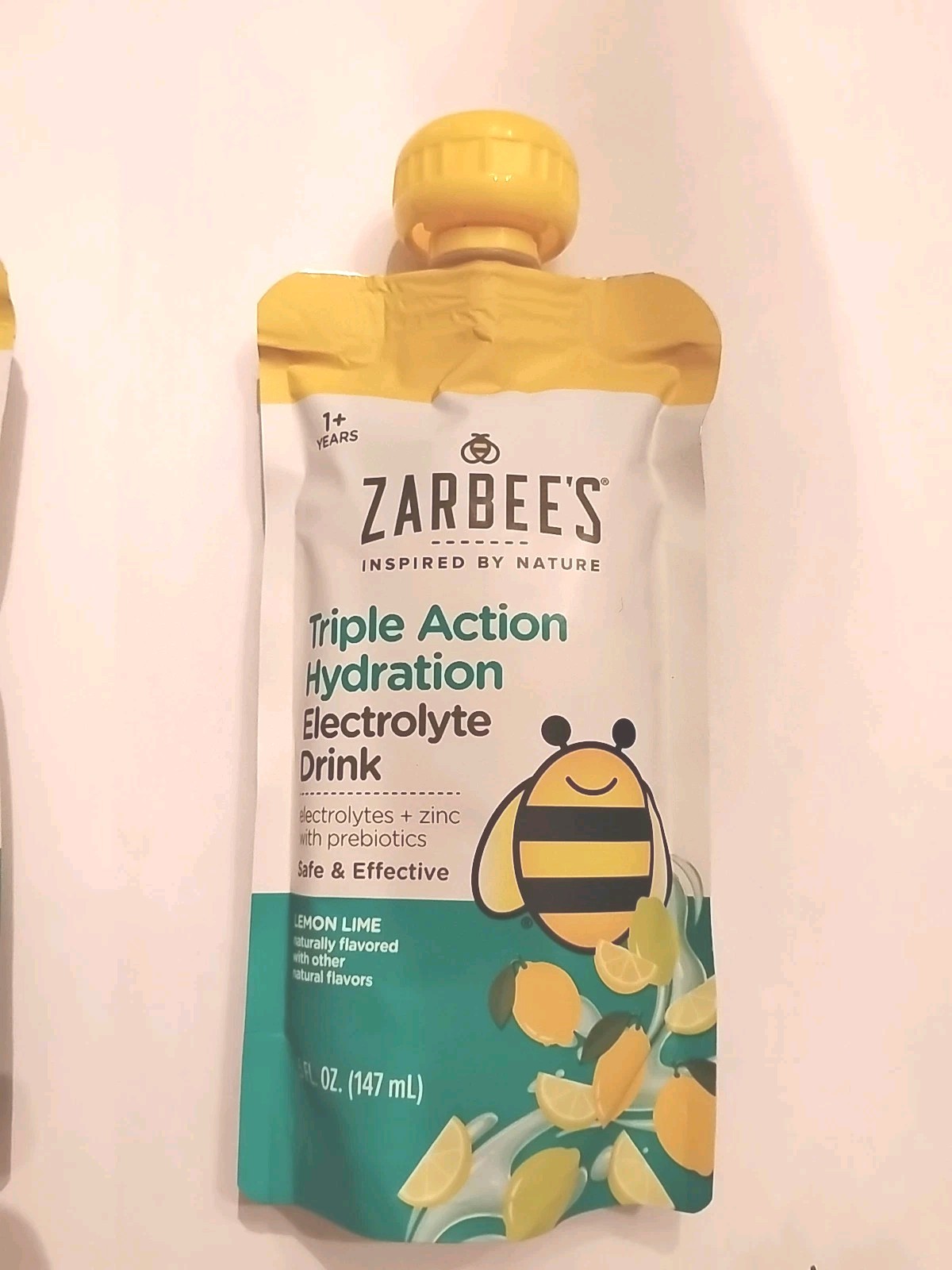 2 Zarbee’s Triple Action Hydration Electrolyte Drink Strawberry Lem/ Lemon Lime