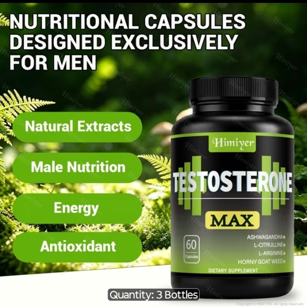 Test Booster Max 1200 Mg Made In USA Trust Pilot Approved 60 Capsules