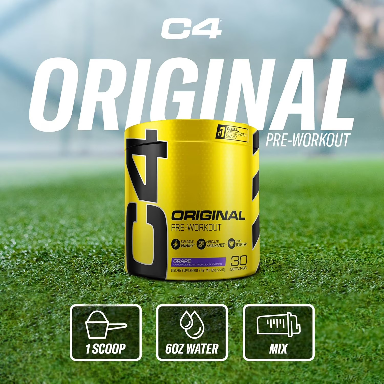 C4 Original Pre-Workout Powder, Frozen Bombsicle, 30 Servings