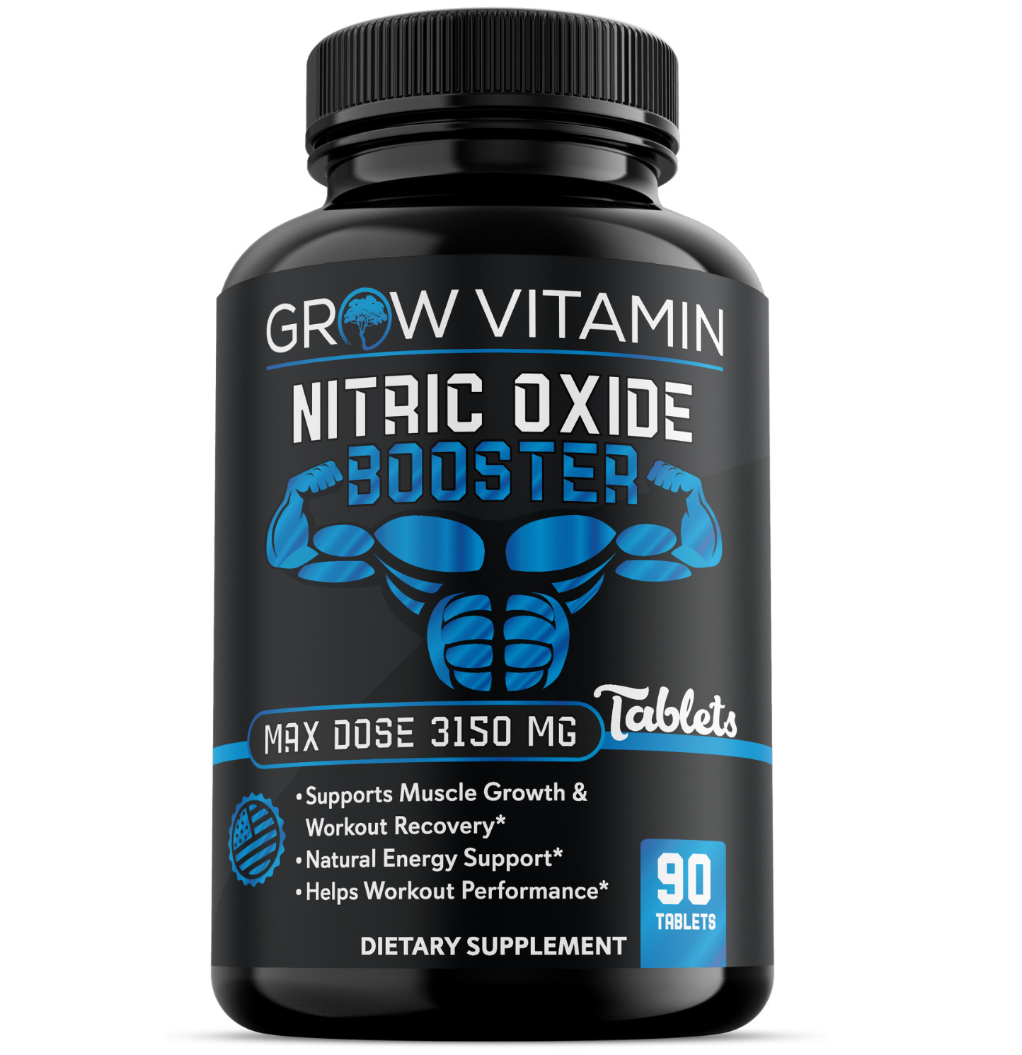 Nitric Oxide L-Arginine Pre Workout+Testosterone Booster,Multivitamin Men’s,Test
