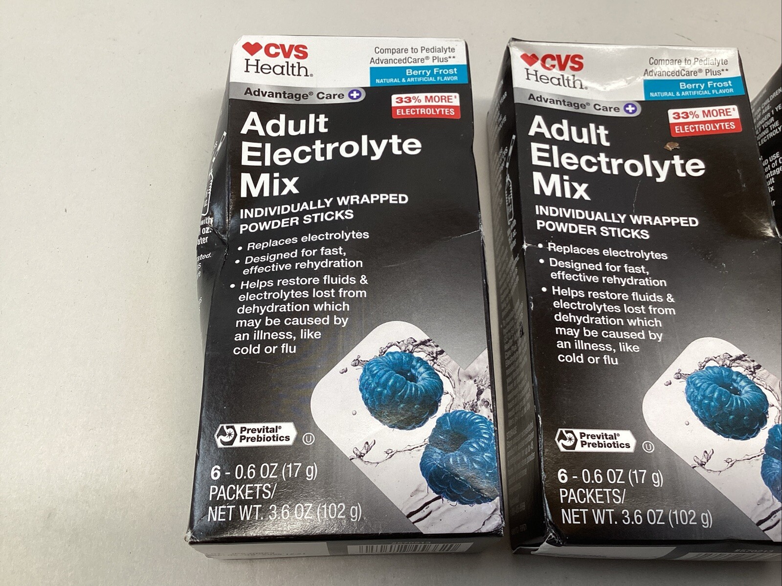 Adult Electrolyte Mix Berry Frost 12 Individual Pks Total Exp 08 25 Lot Of 3