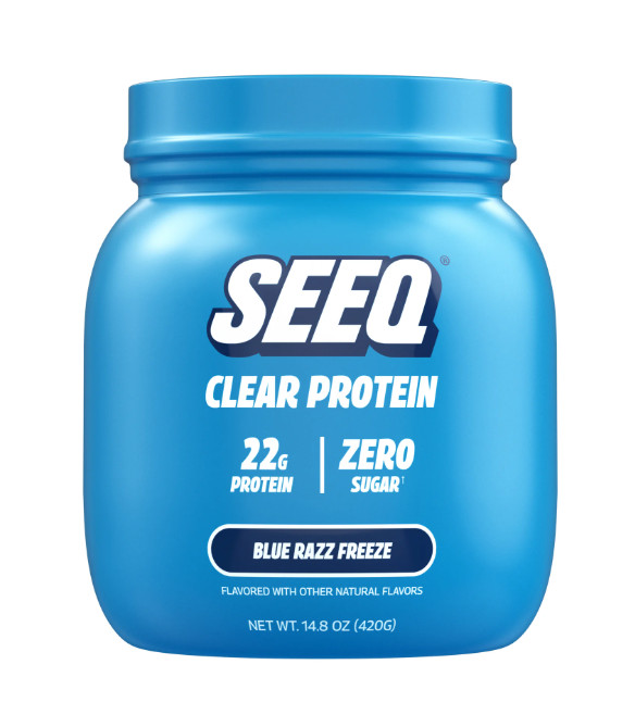 Seeq Clear Protein Powder, Blue Razz Freeze, 15 Servings
