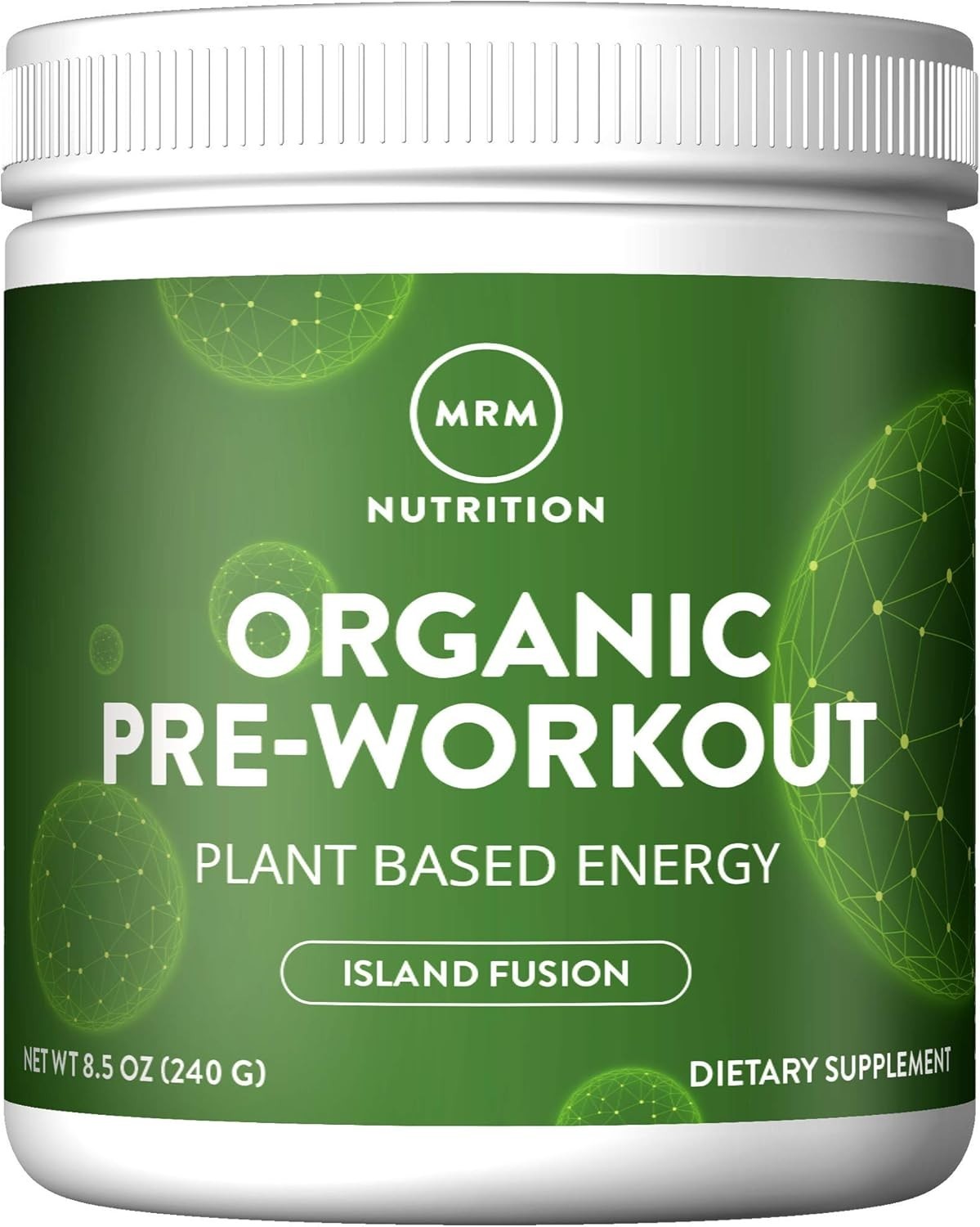 Nutrition Organic Pre-Workout Powder – Island Fusion – 20 Servings | 150mg Na…