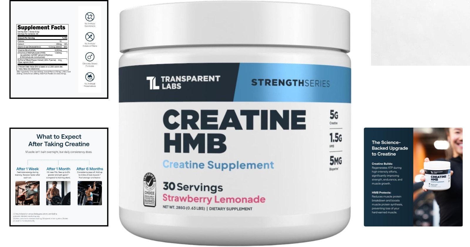 30 Servings Creatine HMB – Clean Formula for Strength, Lean Physique & Wellness