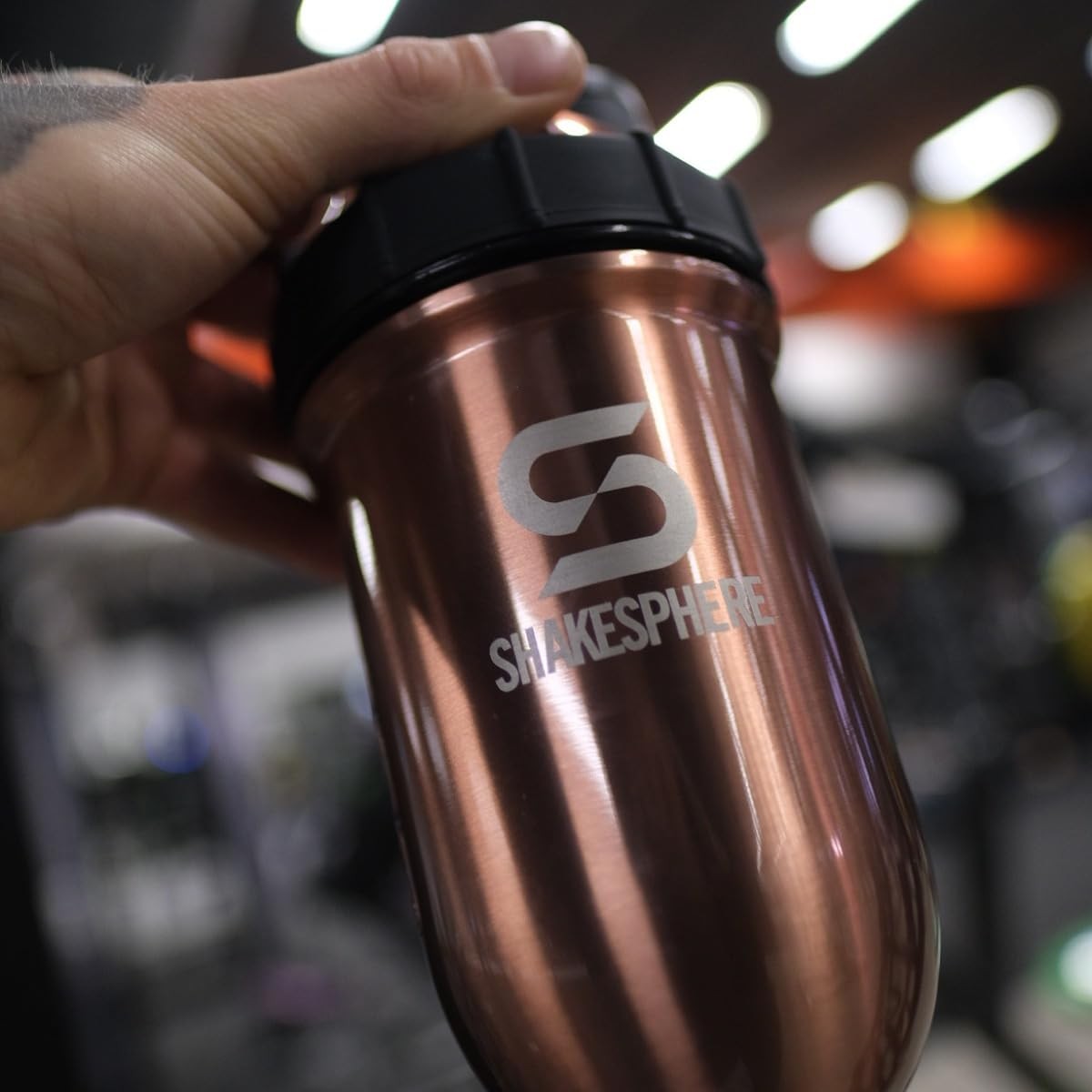Shakesphere Stainless Steel Shaker Bottle – 24Oz Insulated Protein Shaker