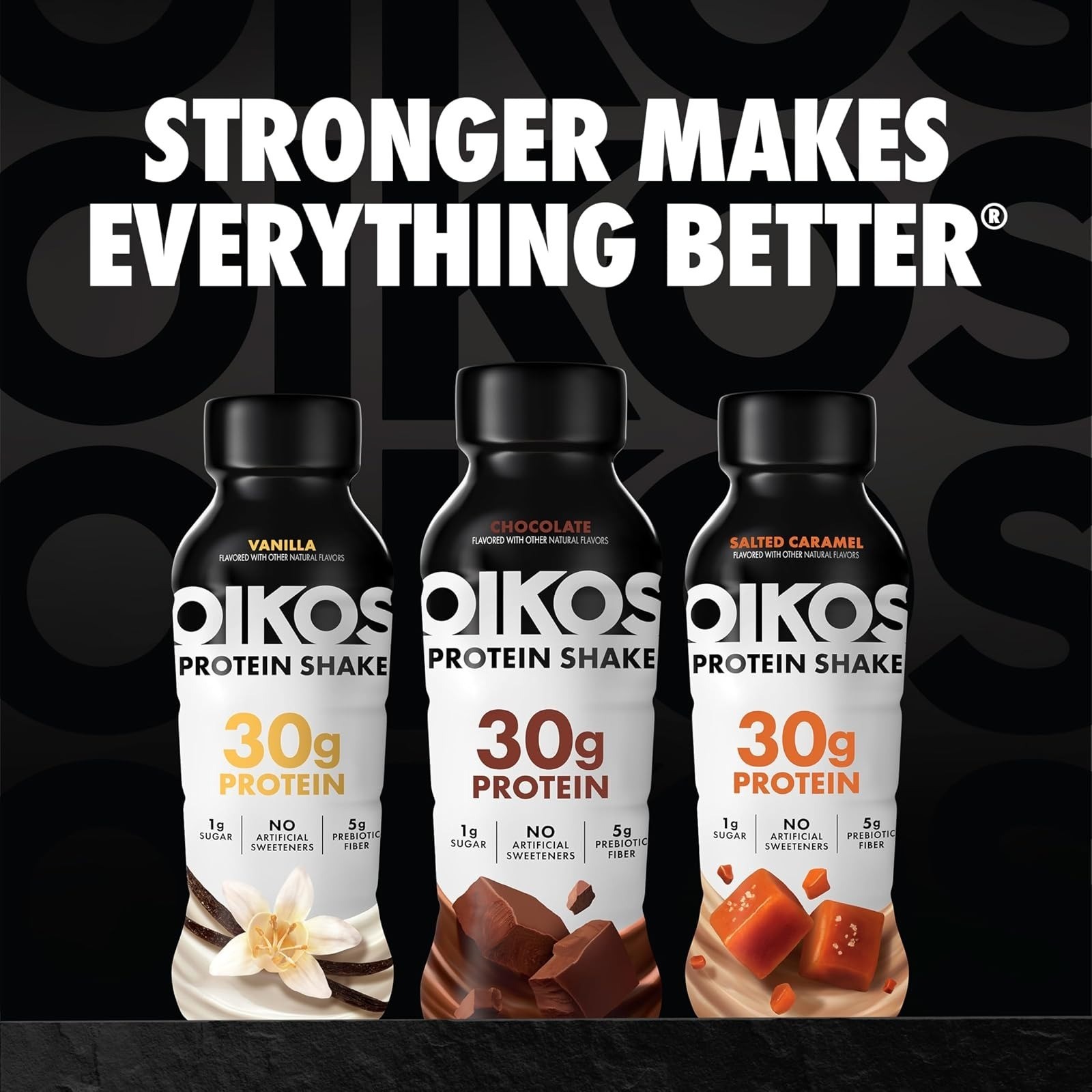 Oikos Strawberry Protein Shake 30g, Ready to Drink, 12 fl oz, 4 Count