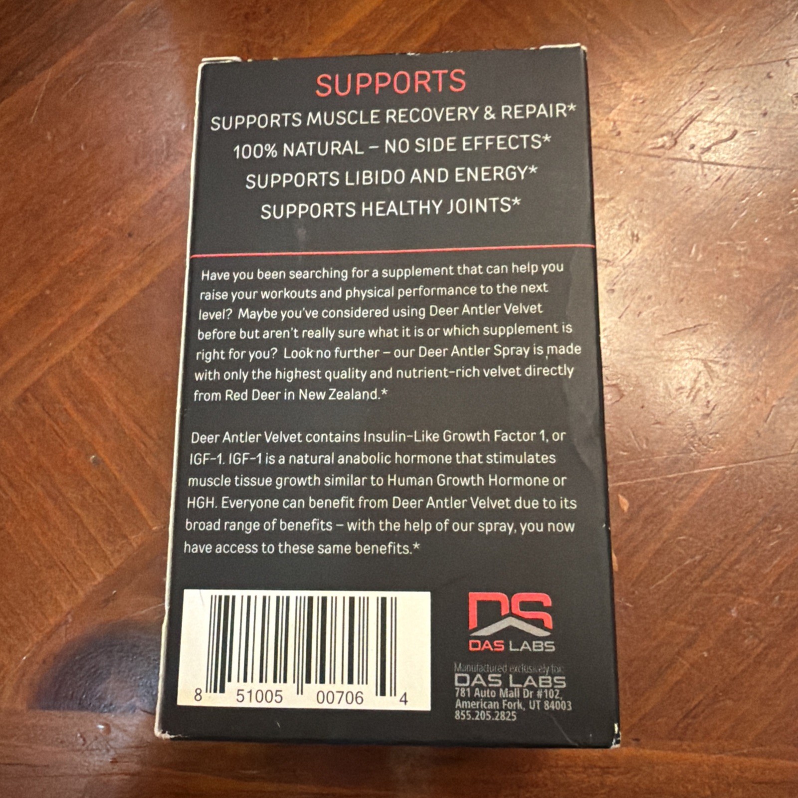 Bucked Up Deer Antler Velvet Extract Spray – 2 fl oz (IGF-1)