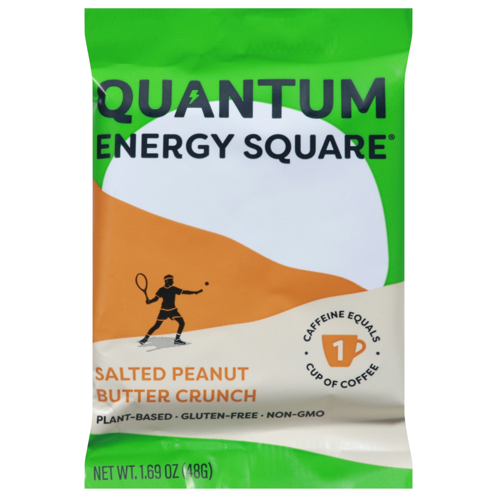 Quantum Energy Squares Salted Peanut Butter Crunch Bar – 1.69 Oz (Pack of 8)