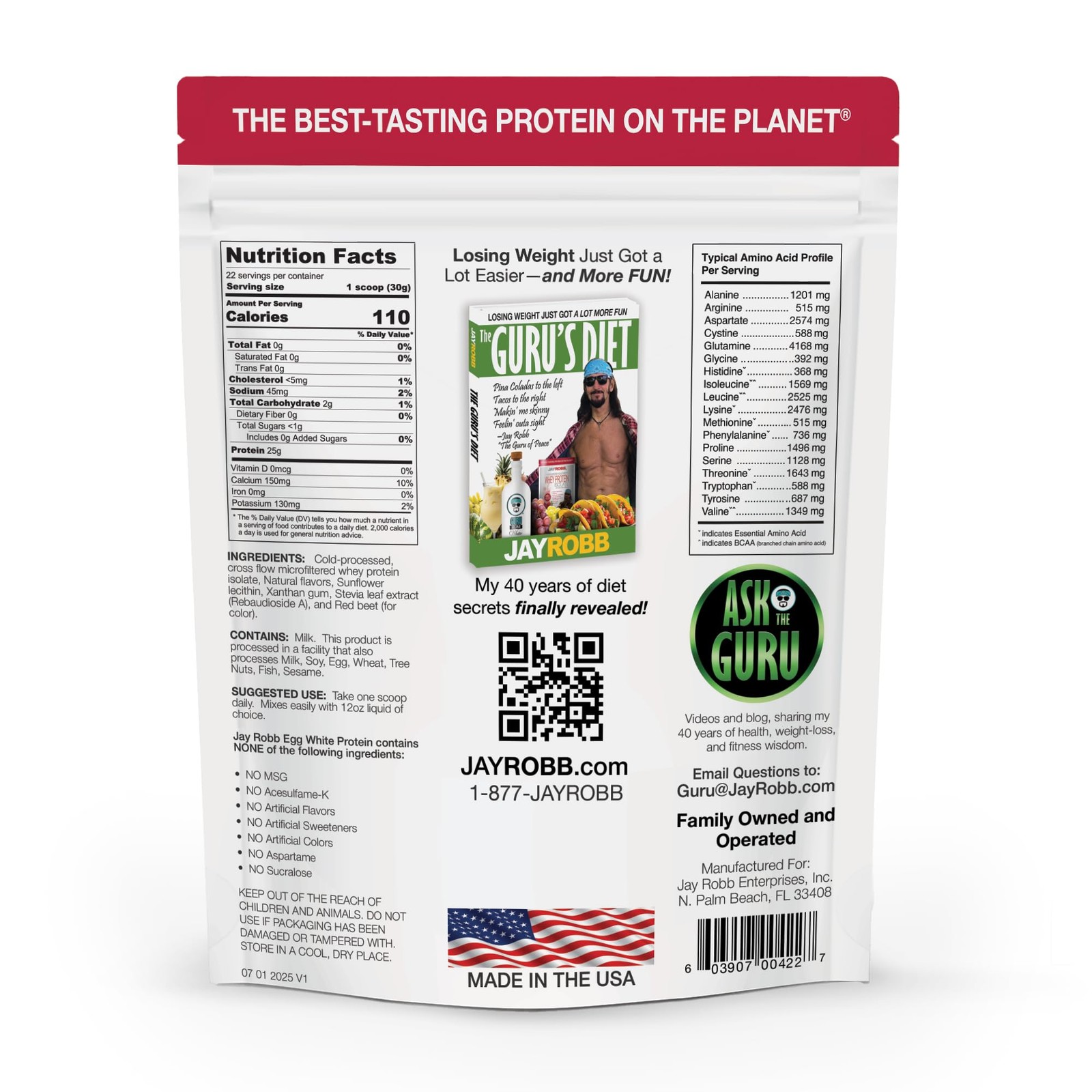 JAYROBB Whey Protein 1.5 Pound, Strawberry