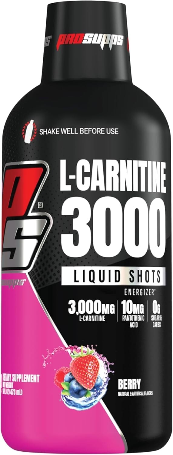 ProSupps L-Carnitine 3000 Liquid Fat Burner, Stimulant Free Metabolic Enhancer