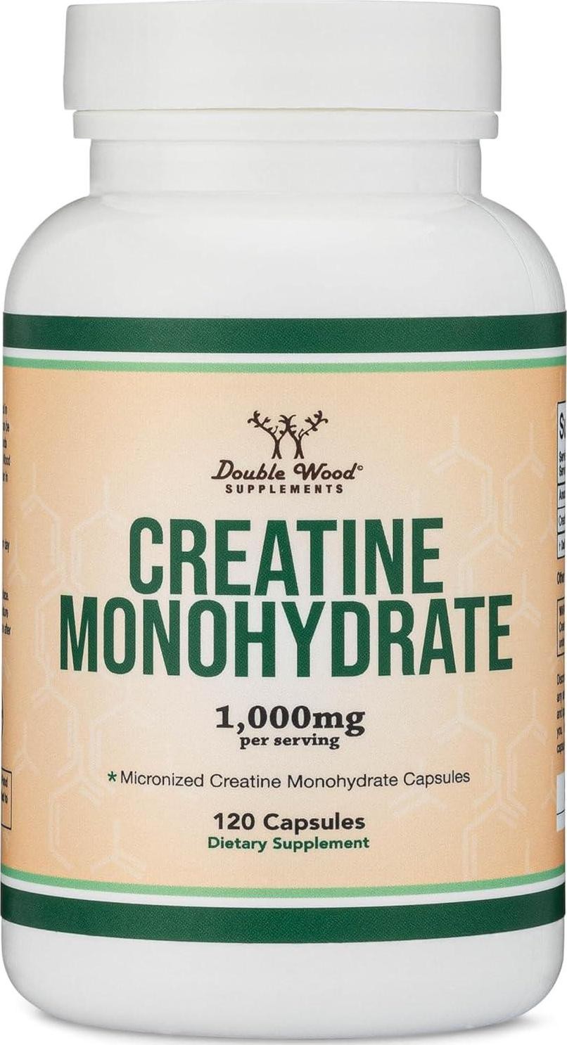 Creatine Pills 1,000mg Per Serving (120 Creatine Capsules) Micronized Creatine