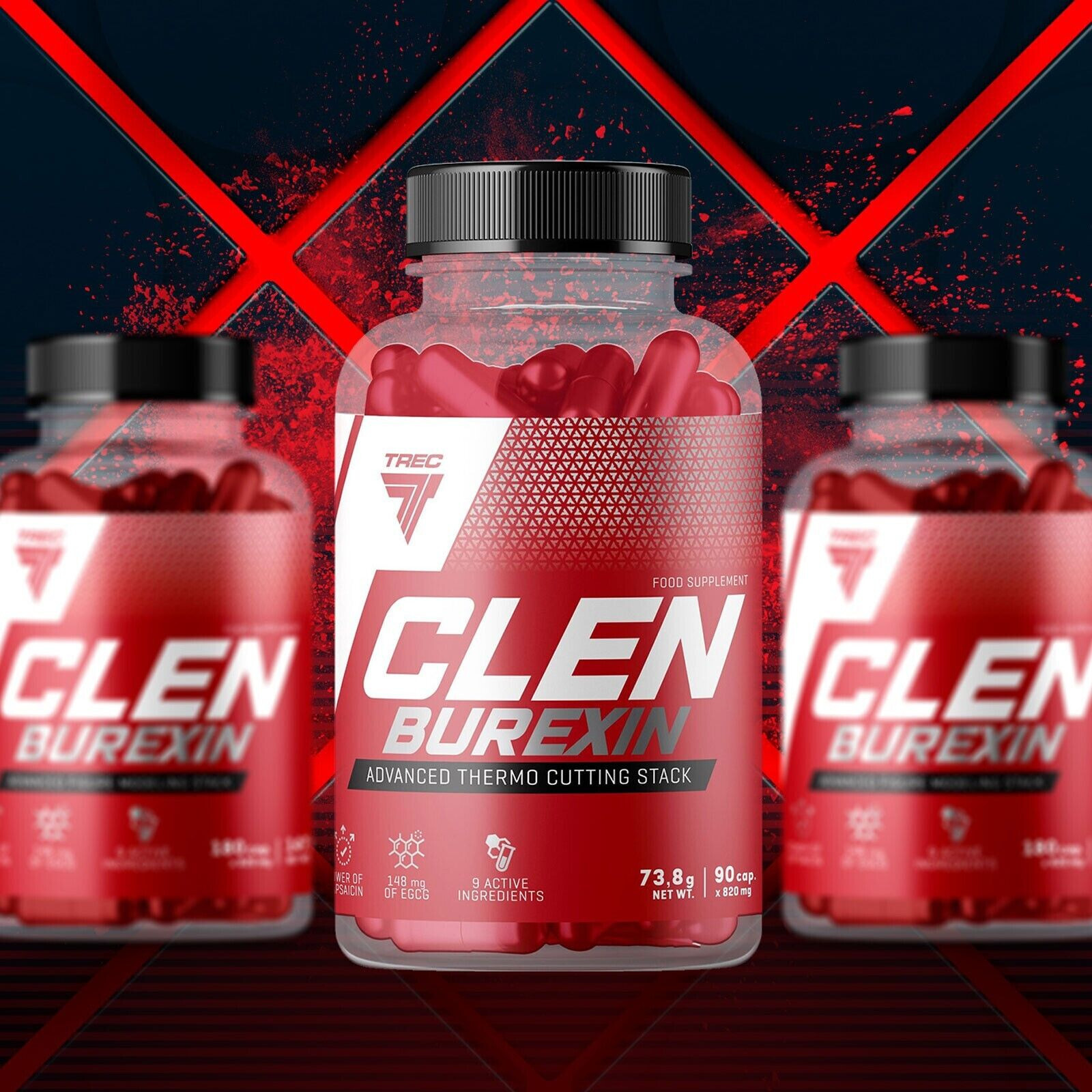 CLENBUREXIN – 90-270 Capsules – Fat Burner Fat Burning Weight Loss Phase Weight Loss