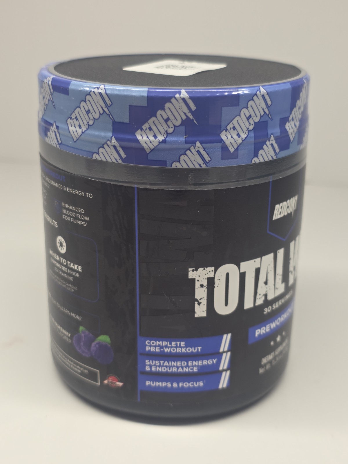 Redcon1 total war pre workout blue raspberry 435g – 15.34 Oz