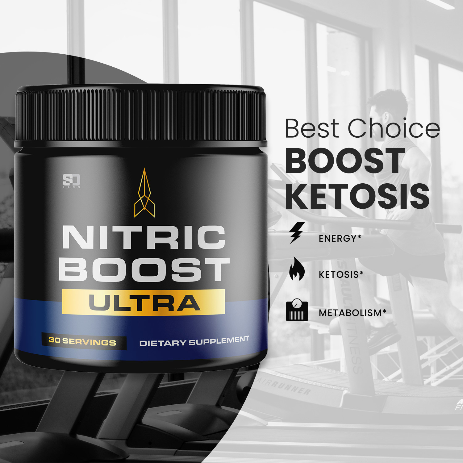 Nitric Boost Ultra Powder – Boost Energy and Support Active Lifestyles (3 Pack)