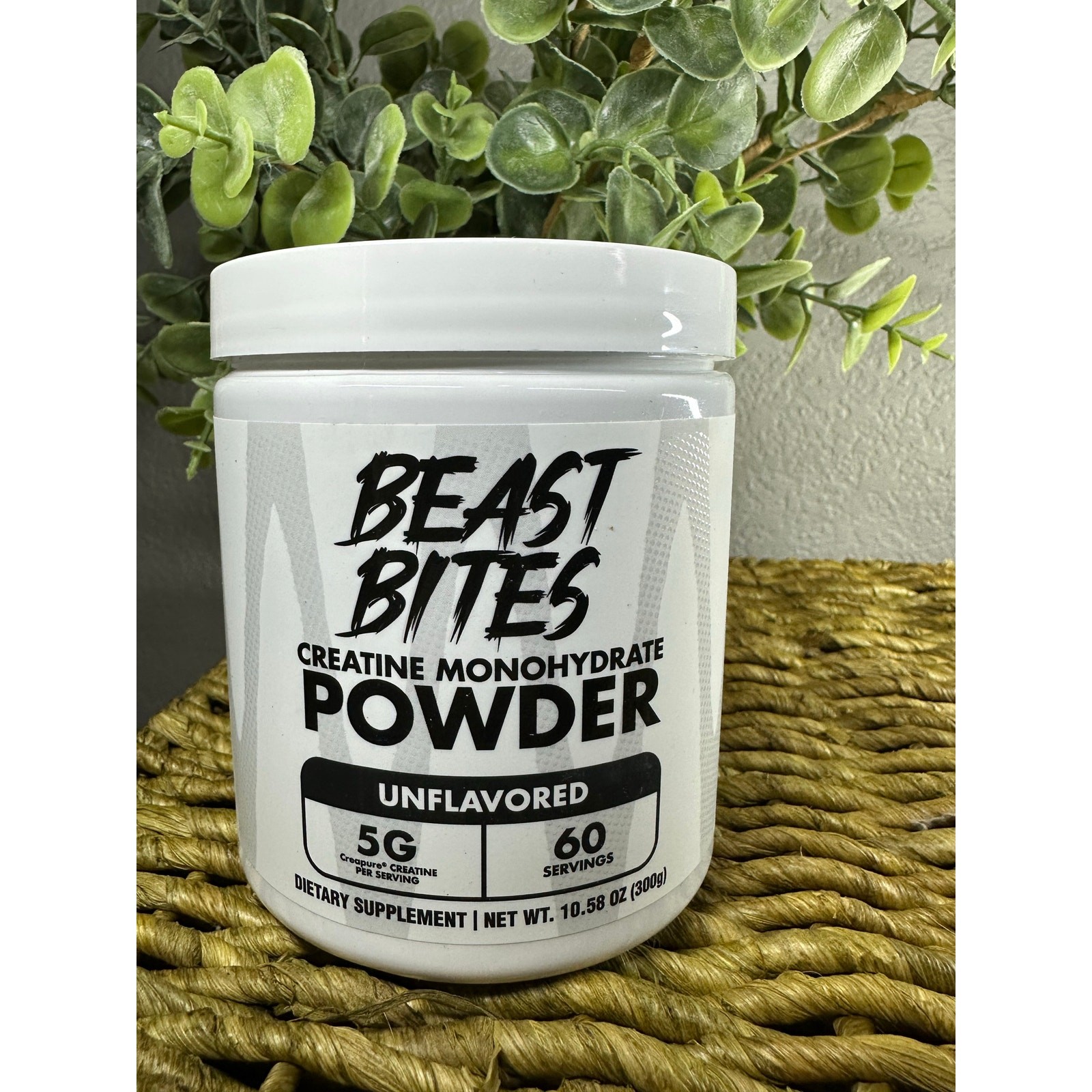 BEAST BITES Creapure Creatine Monohydrate 300 Grams (60 Servings)