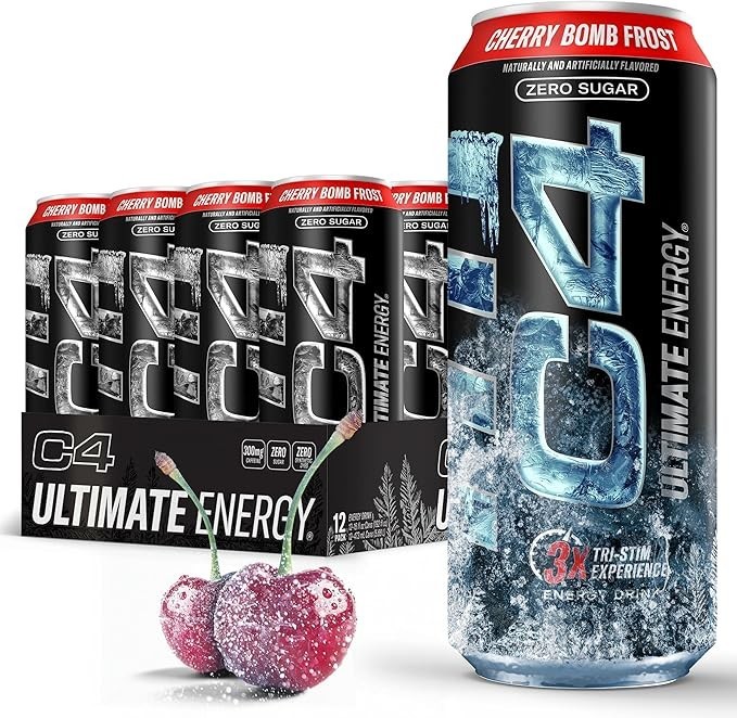 Cellucor C4 Ultimate | Pre Workout Cherry Bomb Frost (Pack of 12) 16oz