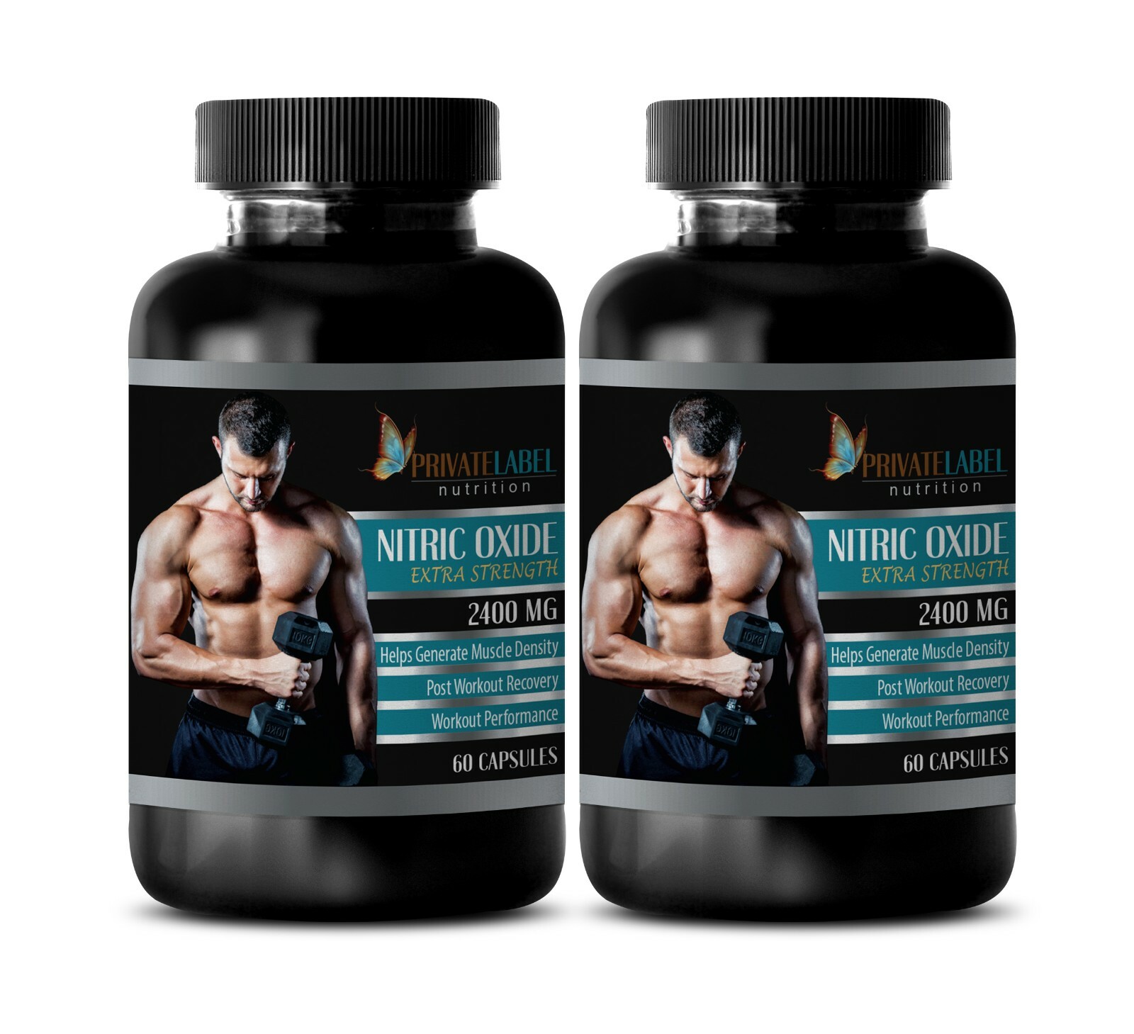 Nitric Oxide 2400mg – Extreme Strength – Endurance & Recovery – 2 Bottles