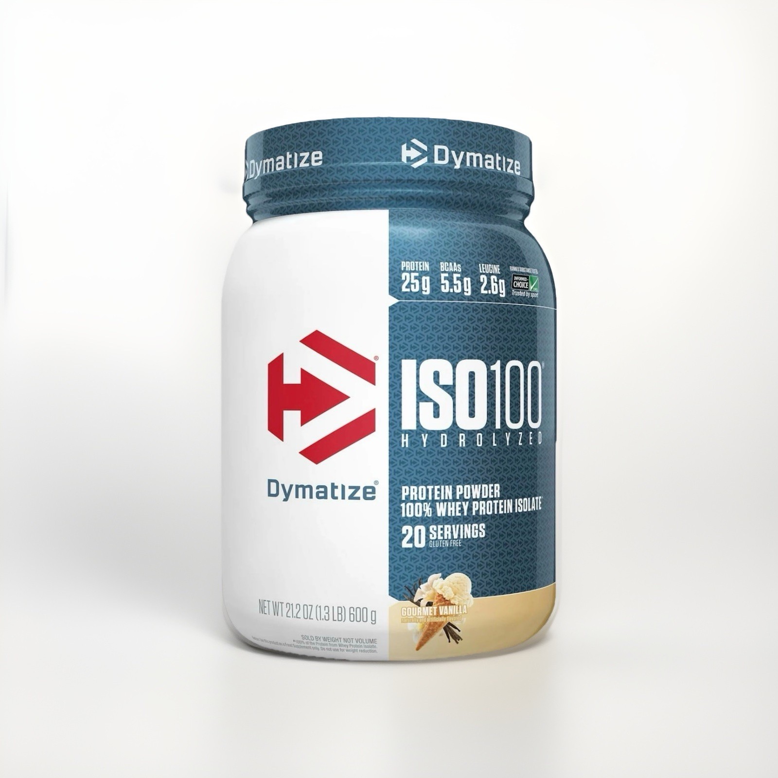 ISO100® Hydrolyzed, 100% Whey Protein Isolate, Gourmet Vanilla, 1.34 lb (610 g)