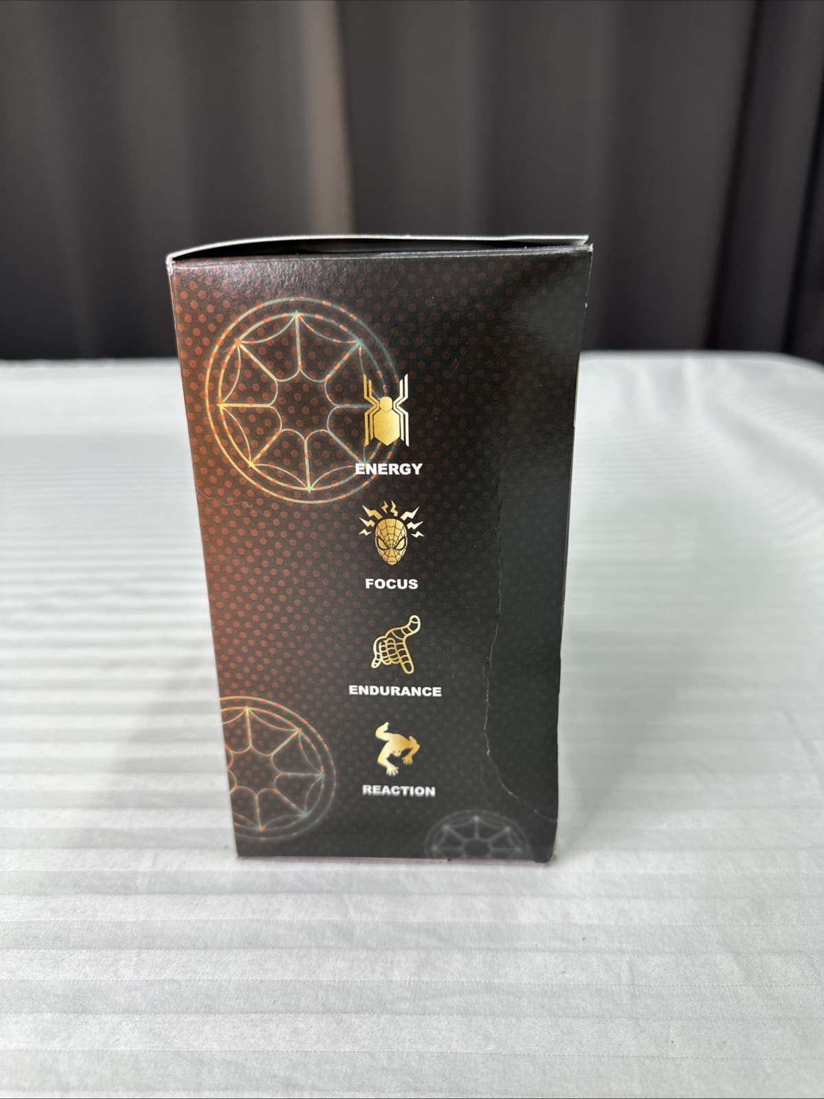 Spiderman No Way Home Black and Gold G fuel Collector’s Box Brand New On Hand!