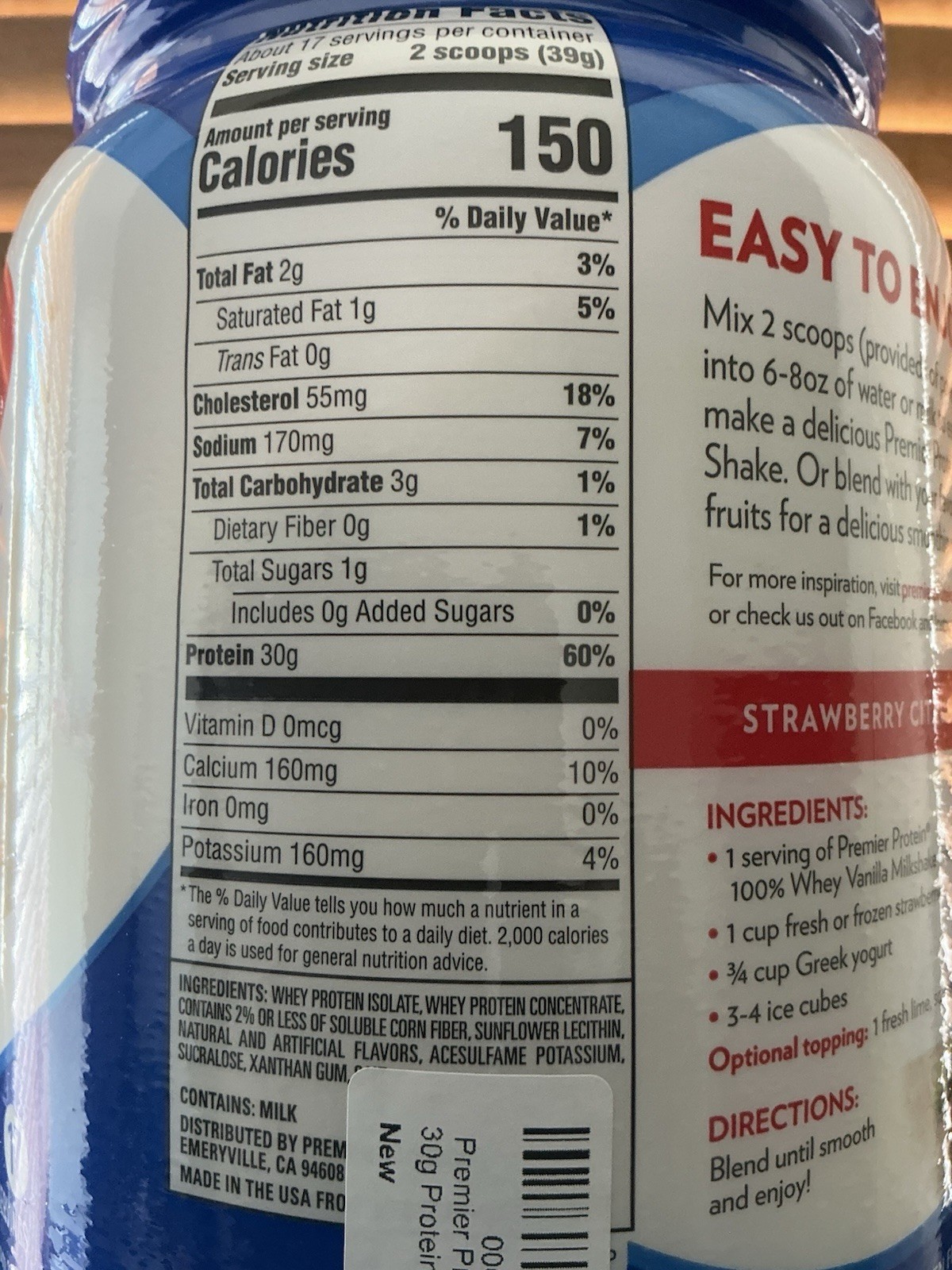 TWIN-PAK Premier protein Whey Protein Vanilla 1.5 Lb 7/26
