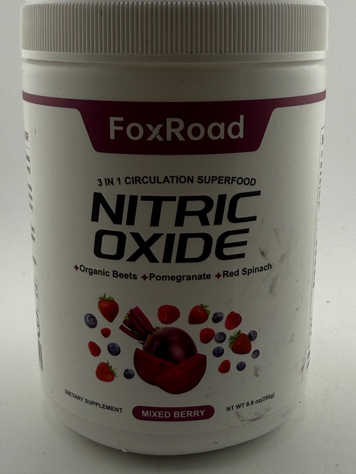 Nitric Oxide Mixed Berry Dietary Supplement. 09/2026