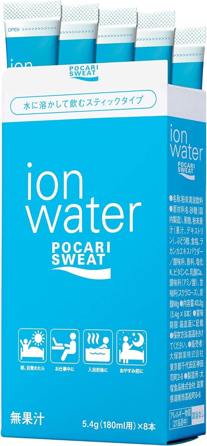 Pocari Sweat Ion Water Stick Powder(for 180ml) 5.4g x 8 pieces x 30 boxes