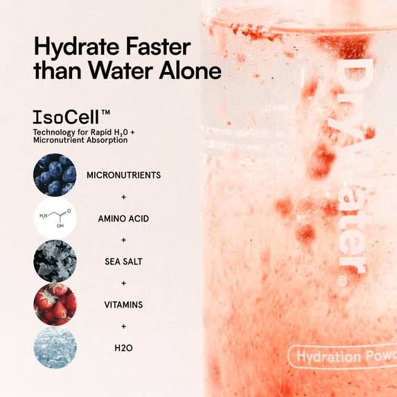 DryWater Hydration Powder, Mixed Berry, 6 Pack