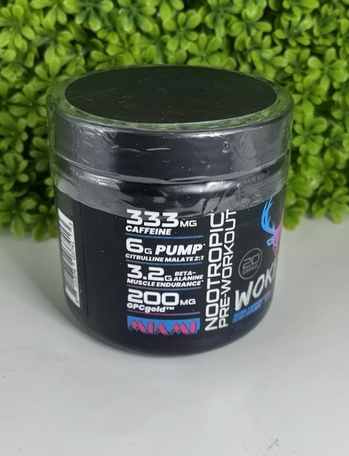 Bucked Up Woke AF Miami, 20 Servings, Pre-Workout Powder *NEW*