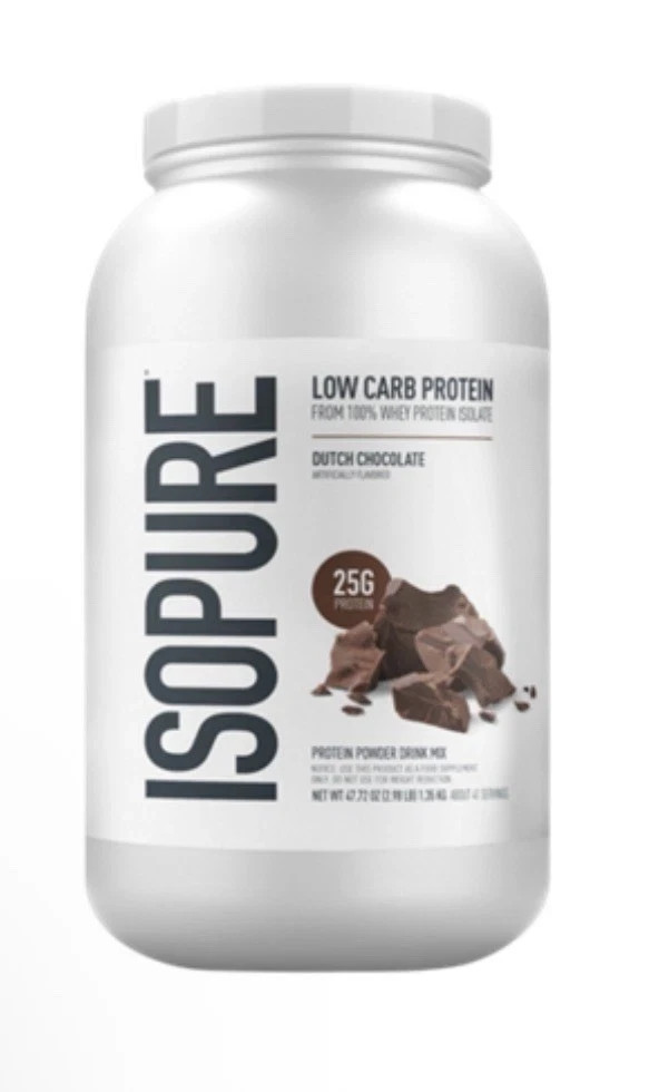 Isopure Zero Carb Protein Powder Dutch Chocolate 3.07 lb