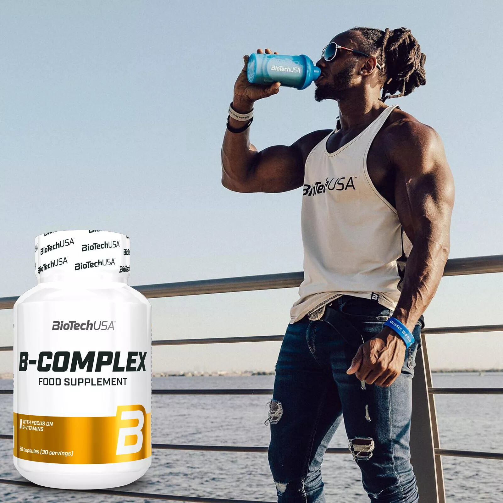 B-COMPLEX 60-240 capsules – 12 vitamins 4 minerals 3 herbs Gluten & Lactose-free