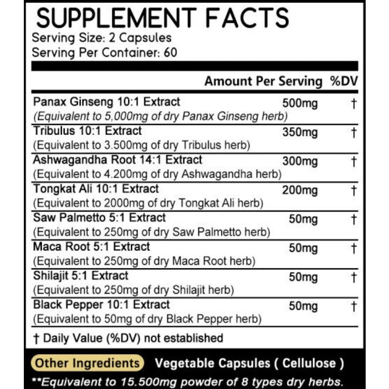 Testosteron Booster for Fast Muscle Building Testosteron Anabolic 120 Capsules
