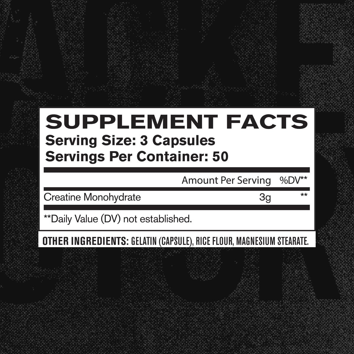 Creatine Monohydrate Capsules for Muscle Growth, Strength, Energy – 150 Ct