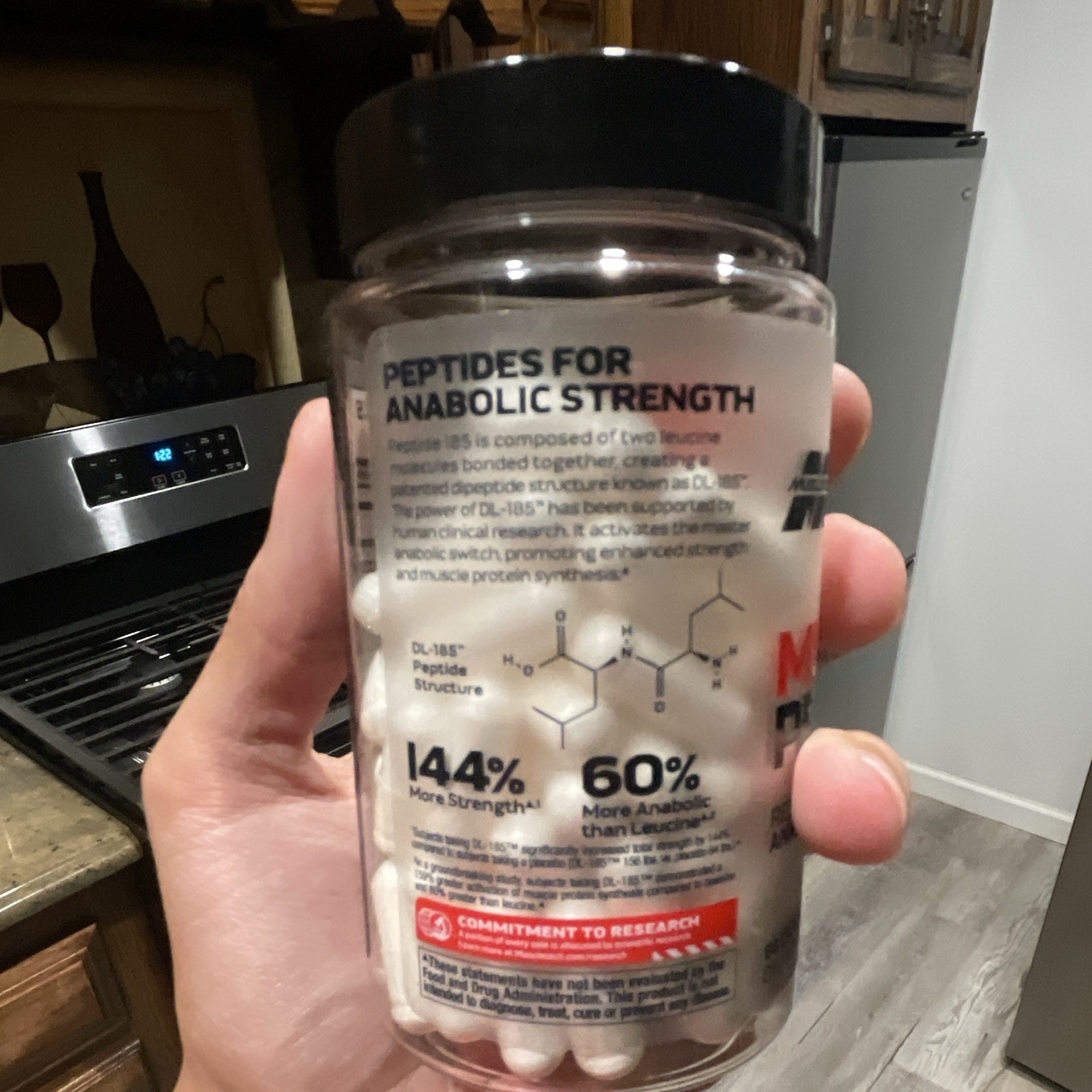 MuscleTech DL-185 Muscle Gain Capsules 2,000 mg 84 Count Bodybuilding
