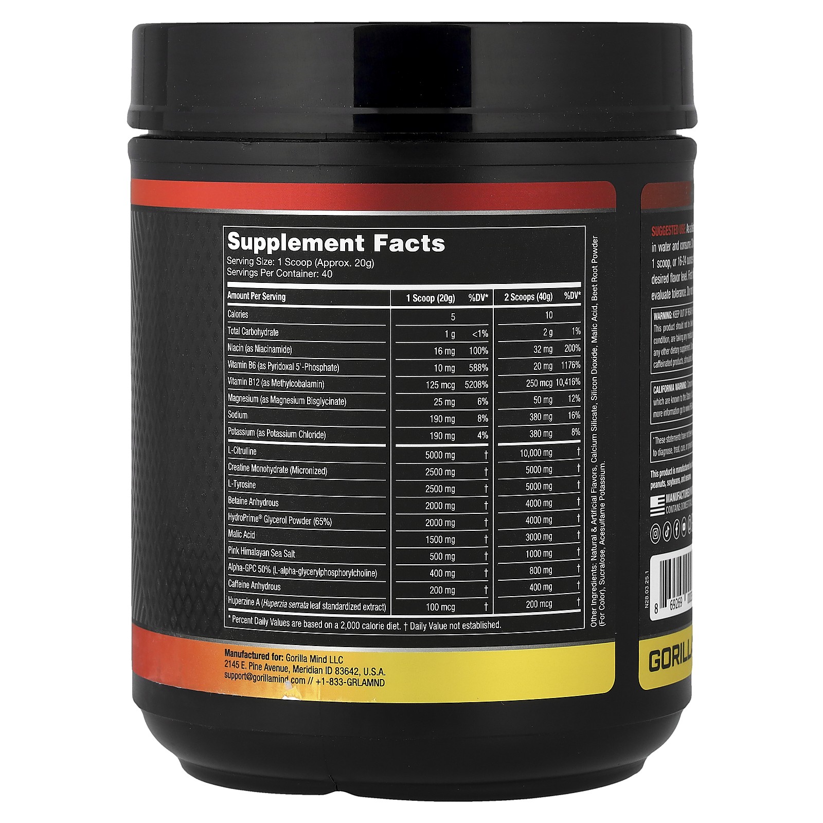 Mode®, Pre-Workout Formula, Tigers Blood, 1.76 lb (800 g)