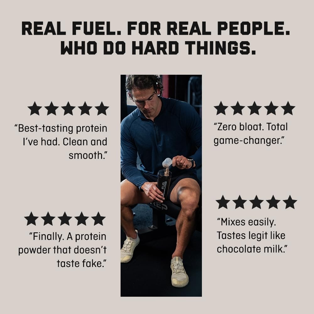 Jocko Fuel Whey Protein Powder, Vanilla Milkshake, 22g Protein, Digestive Enz…