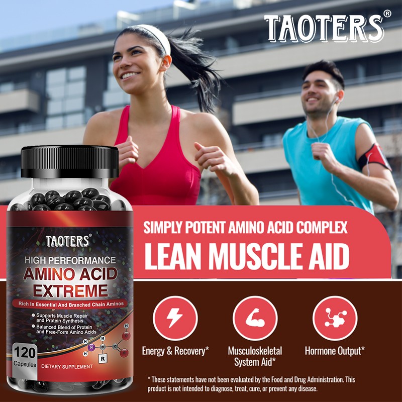 Branched-Chain Amino Acids 2600 mg Support Energy & Recovery 120 Capsules
