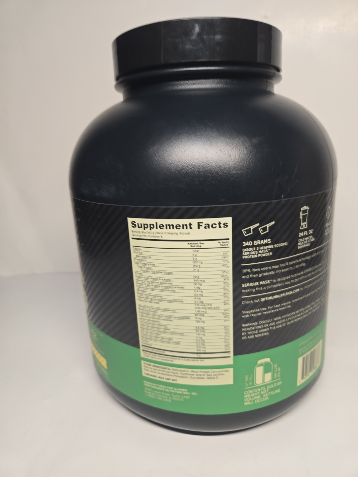 Optimum Nutrition Serious Mass High Protein Muscle BuildingBanana 6 Lbs Exp 5/27