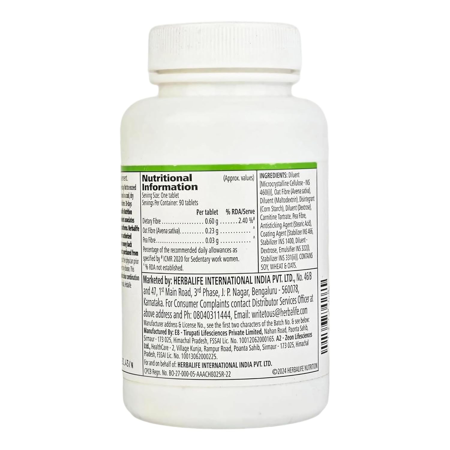Activated Fibre -Pack of 90 capsules, 1 count