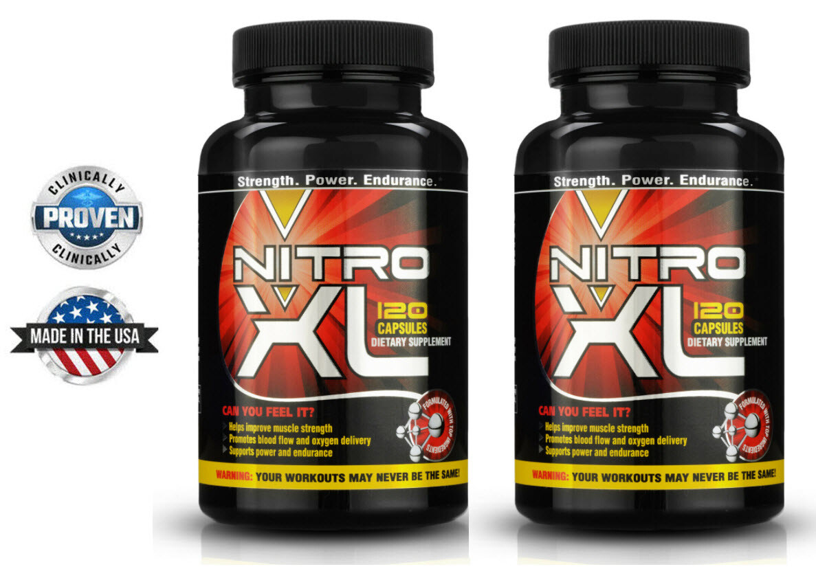 NITRO XL (2 PK) – Nitric Oxide Bodybuilding Supplement with L-Arginine