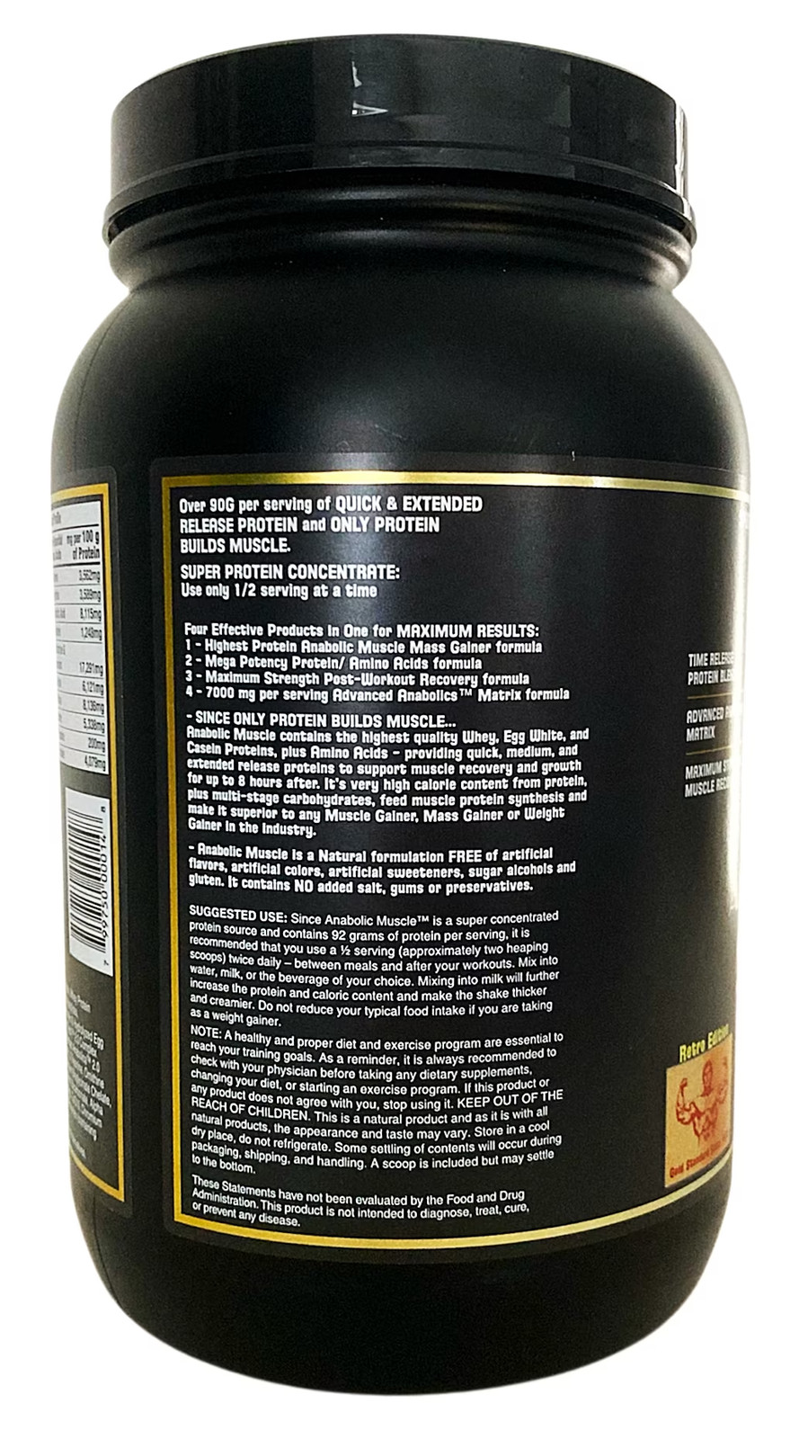 Healthy N Fit – Anabolic Muscle Vanilla, 3.5 Lb, Sustained Release Protein Compl